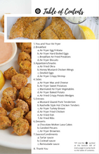 Load image into Gallery viewer, table of contents for my southern air fryer cookbook
